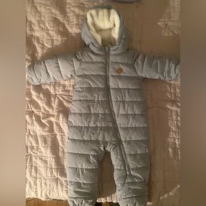 Babyblue Snowsuit 6-9m H&M